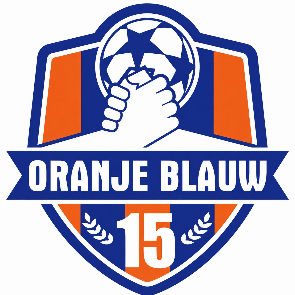 Oranje Blauw'15 1 logo